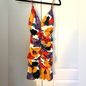 ASOS floral cinched mini